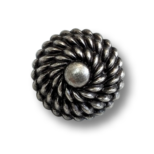 www.knopfparadies.de - 6928as - Altsilberfarbene Trachtenknöpfe aus Kunststoff