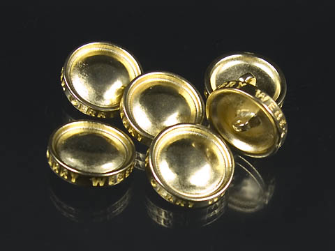 Matt goldfarbener Designerknopf