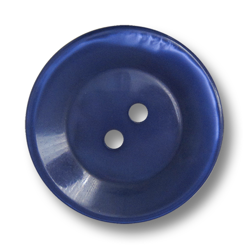 www.knopfparadies.de - 5818bl - Blaue Mantelknöpfe aus Kunststoff