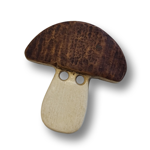www,knopfparadies.de - 4485pi - Hübsche Trachtenknöpfe aus Kunststoff in Pilz Form