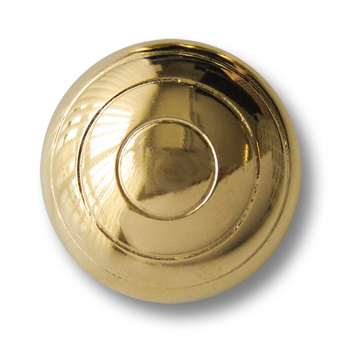 www.knopfparadies.de - 5921go - Stark gewölbte Kunststoffknöpfe in gold glänzend