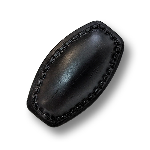 www.knopfparadies.de - 6196sc - Schwarze Knebelknöpfe aus Kunststoff - B-WARE
