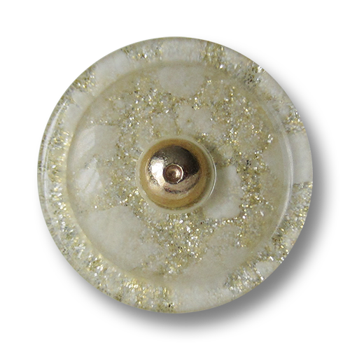www.knopfparadies.de - 1681go - Günstige Kunststoffknöpfe, glitzernd mit Metallöse