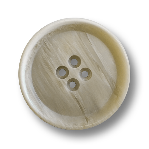 www.knopfparadies.de - 6091be - Beige gemaserte Mantelknöpfe aus Kunststoff