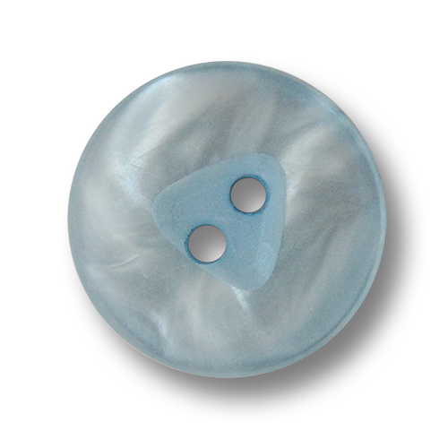 www.knopfparadies.de - 5845bb - Hübsch schimmernde Kunststoffknöpfe in Hellblau / Perlmuttoptik