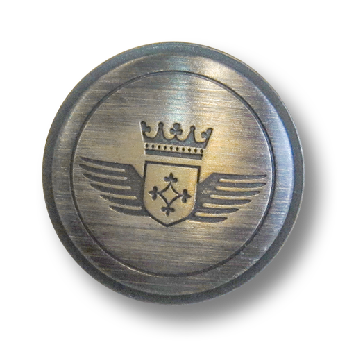 Hochwertiger Metall-Uniformknopf mit Wappen-Emblem