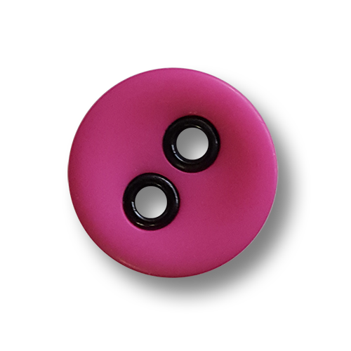 www.knopfparadies.de - 2397pk - Hübsche pinke Kunststoffknöpfe mit zwei Löchern