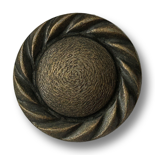 Metallknöpfe in Bronze-Messingoptik mit Öse im Vintage-Stil