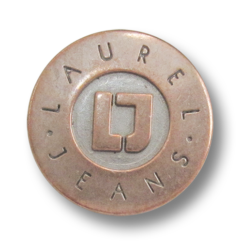 Exklusiver kupferfarbener Designer Metall Knopf