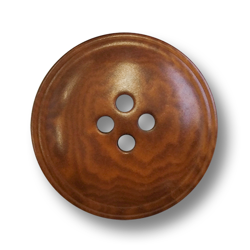 www.knopfparadies.de - 6583mb - Mittelbraun eingefärbte Steinnussknöpfe