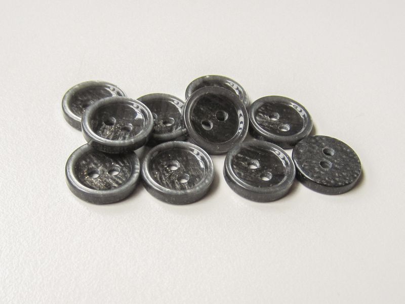 Silber grau perlmuttartiger Glitzer Blusen Knopf
