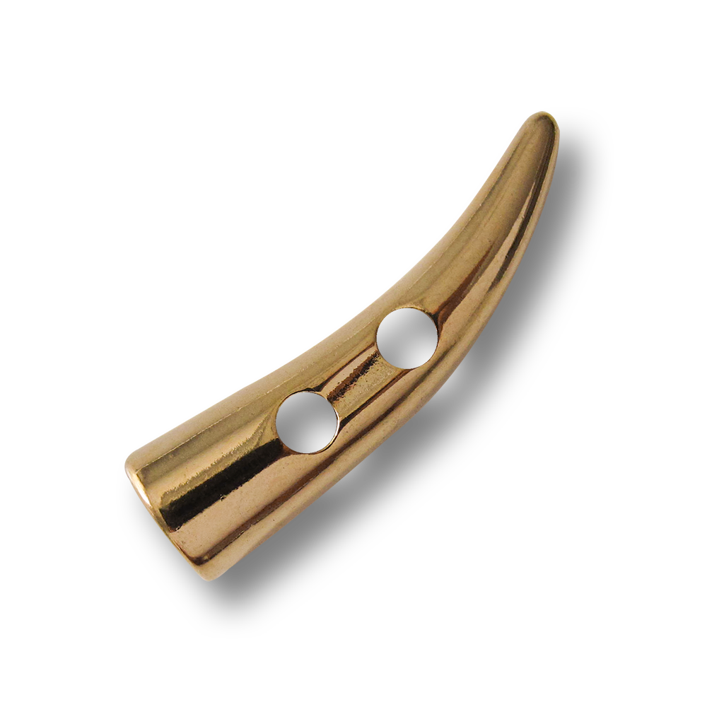 Edler Knebel Knopf aus Metall in Goldfarben