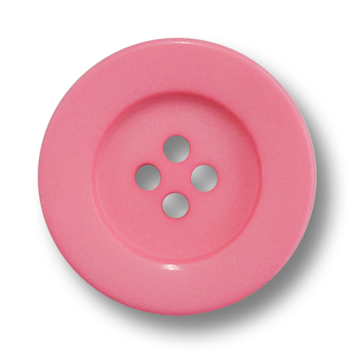 www.Knopfparadies.de - 5906pi - Freche große Vierloch Mantelknöpfe aus Kunststoff in Rosa / Pink