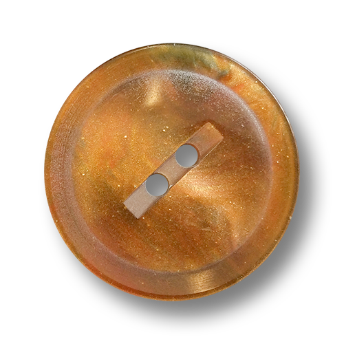 www.knopfparadies.de - 6381br - Braun und bunt schillernde Kunststoffknöpfe