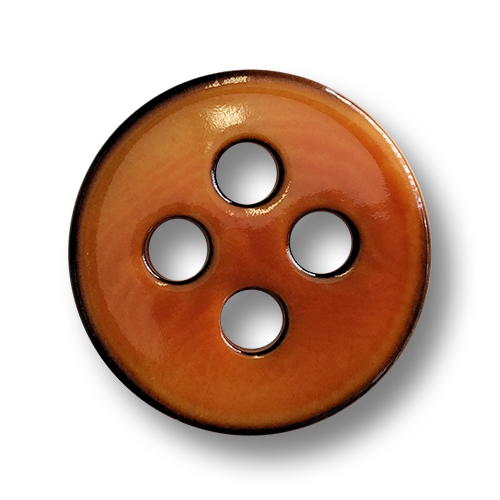 www.knopfparadies.de - 4440rb - Rotbraun bis Orange eingefärbte Kunststoffknöpfe, fast wie Steinnussknöpfe