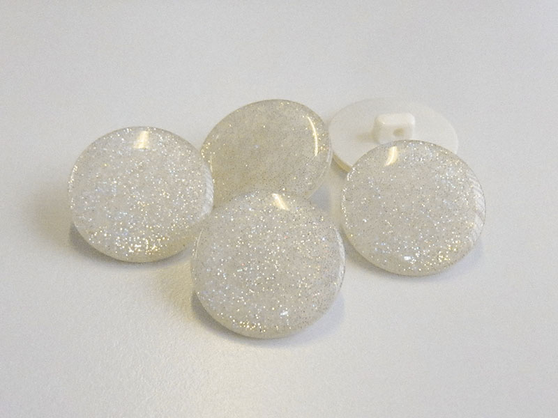 www.knopfparadies.de - 5284gl - Hübsche, glitzernde Kinderknöpfe aus Kunststoff