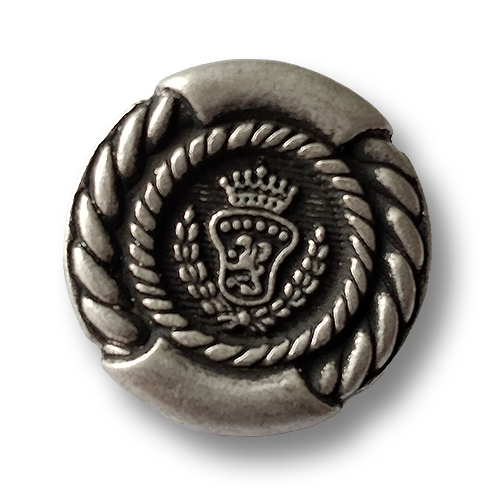 www.knopfparadies.de - 5037as - Metallknöpfe mit Wappen und Krone