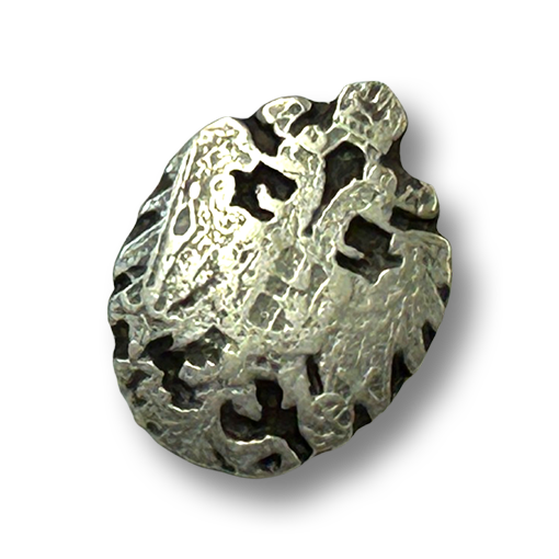 Ausgefallene Metallknöpfe in Altsilber mit doppelköpfigem Adler in Wappenoptik