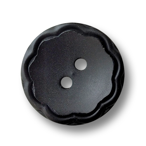Verspielter schwarzer Knopf