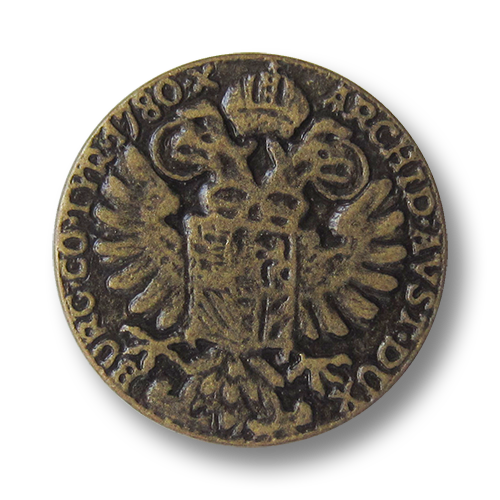 www,knopfparadies.de - 0120me - Authentische Münzknöpfe "Reichsadler Österreich"