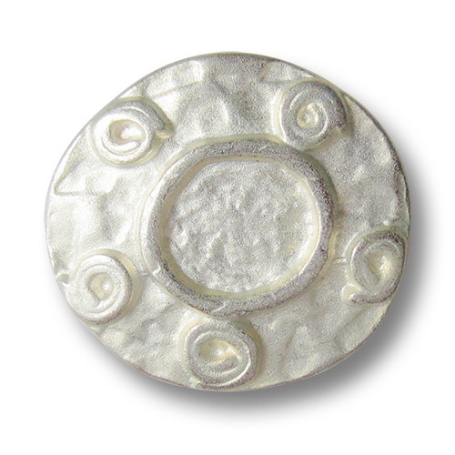 www.Knopfparadies.de - 0896sw - Originelle Metallknöpfe in Silber wie aus dem Mittelalter