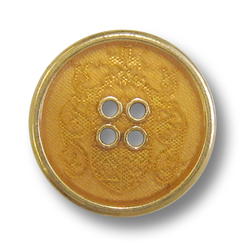www.knopfparadies.de - 2312go - Goldfarbene Metallknöpfe mit Wapen