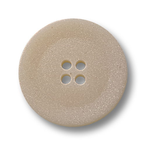Günstiger beige melierter Vierloch Kunststoff Knopf