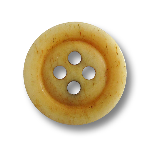 www.knopfparadies.de - 1676ge- Interessante gelbe Knöpfe aus echtem Bein