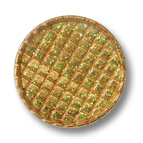 www.Knopfparadies.de - 0205gg - Glitzernde Metallknöpfe in Gold