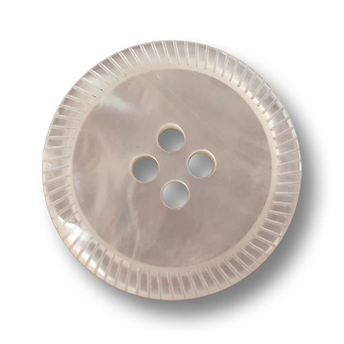 www.knopfparadies.de - 5990wb - Perlmuttknöpfe feinster Qualität mit Riffelrand