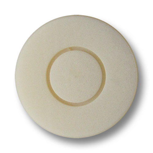www.Knopfparadies.de - 3019we - Edle cremeweiße Mantelknöpfe in Glitzer Optik