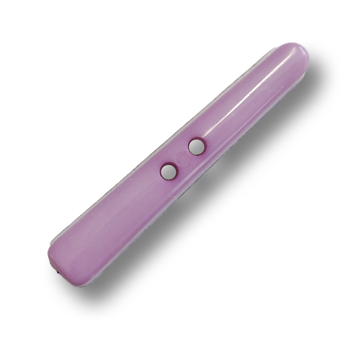 www.knopfparadies.de - 6424fl - Fliederfarbene Knebelknöpfe aus Kunststoff