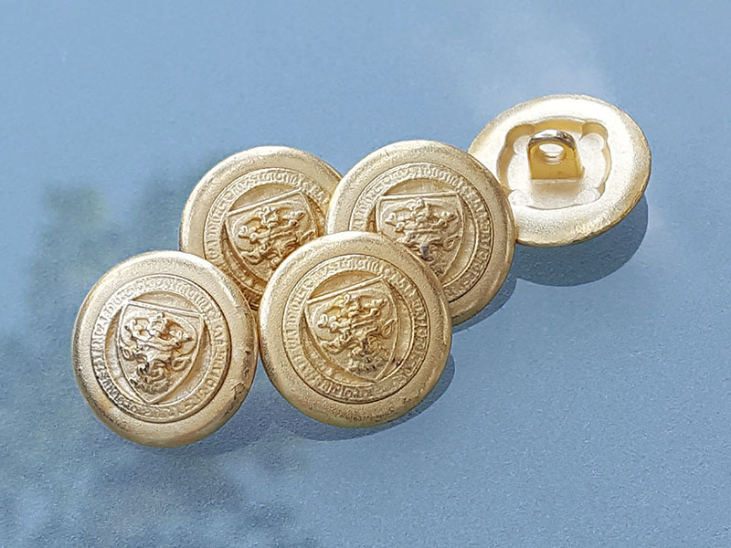 Goldfarbener Blazerknopf mit Wappen - B-Ware - kleine Fehler