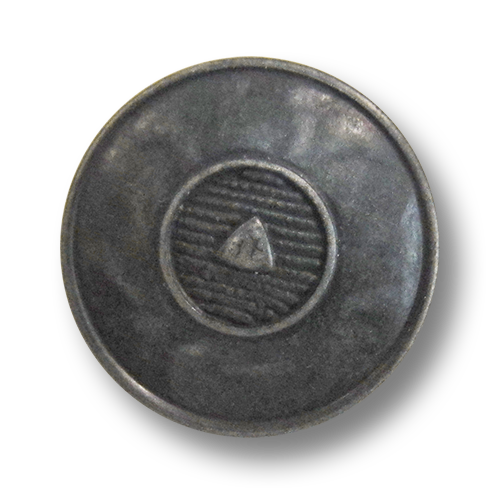 Eisenfb. Metall Knopf wie aus Mittelalter o. Antike