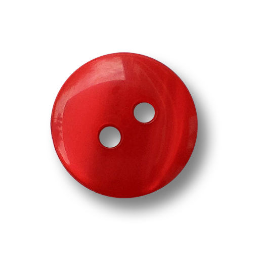 Kleine rote Blusenknöpfe, gewölbt, 11,5mm, Perlmutt-Optik