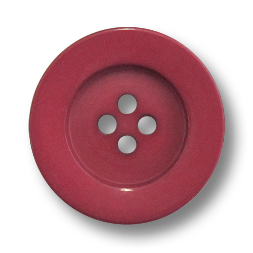 www.Knopfparadies.de - 5906wr - Elegante große Vierloch Mantelknöpfe aus Kunststoff in Weinrot