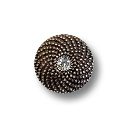 www.knopfparadies.de - 3424am . Hübsche Glitzerknöpfe in altmessing