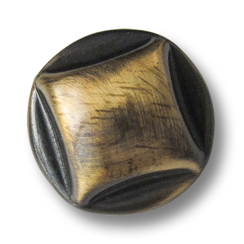 www.knopfparadies.de - 2052am - Altmessingfarbene Metallknöpfe aus Blech