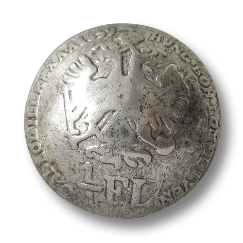Stark gewölbte Uniformknöpfe mit historischem Motiv: Doppelkopfadler Österreich - 1/4 Florin