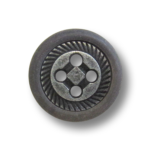 www.knopfparadies.de - 1014ka - Trachtenknöpfe mit Metallmitte und Kunststoffrand