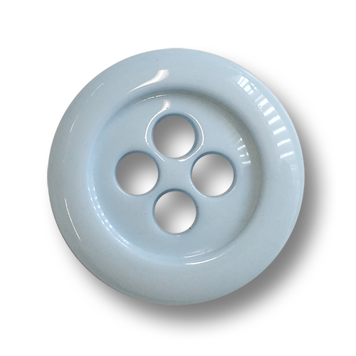 www.knopfparadies.de - 3835bb - Babyblaue Mantelknöpfe mit vier Knopflöcher