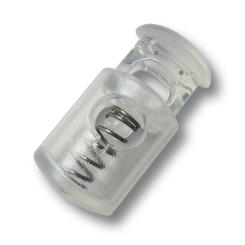 www.knopfparadies.de - 5856tr - Transparente Kordelstopper