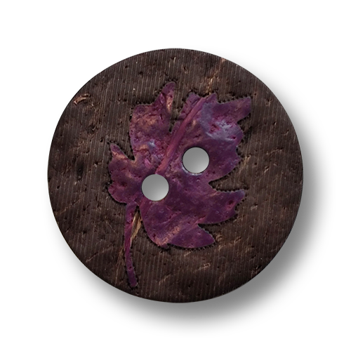 www.knopfparadies.de - 1277li - Interessante Herbstknöpfe aus Kokosnuss