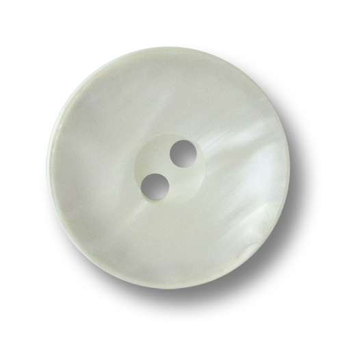www.knopfparadies.de - 3564we - Weiß schimmernde Kunststoffknöpfe