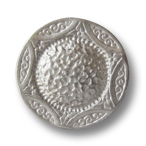 www.knopfparadies.de - 0338s - Schöner silberfarbener Knopf