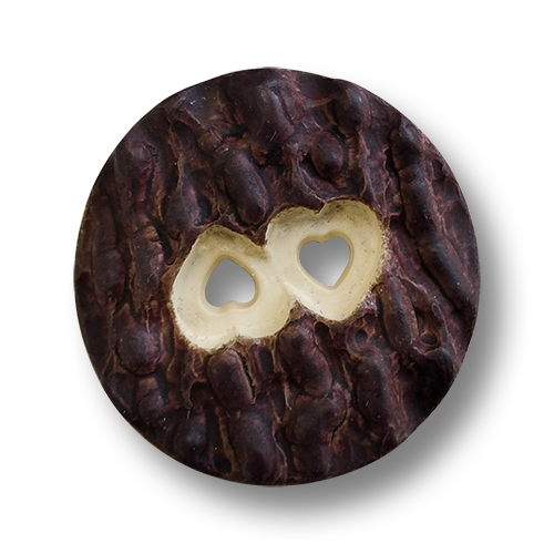 www.knopfparadies.de - 5802du - Zuckersüße Trachtenknöpfe mit Herzchen als Knopflöcher