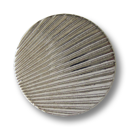 www.Knopfparadies.de - 0780si - Silberne Metallknöpfe mit Muschel Muster