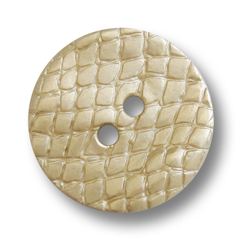 www.knopfparadies.de - 1011go - Hell goldfarbene Kunststoffknöpfe
