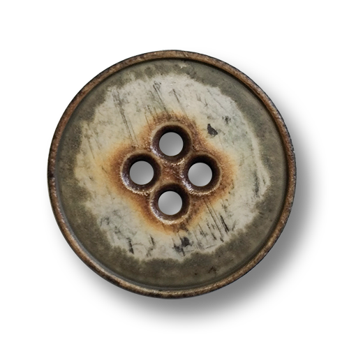 www.knopfparadies.de - 6691db - Kunststoffknöpfe in Vintage Optik, fast wie verwittertes Holz
