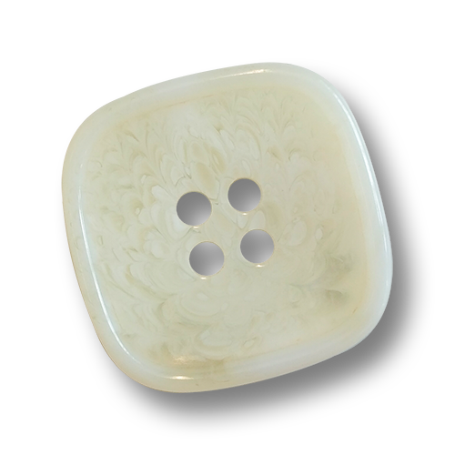 www.knopfparadies.de - 6125nw - Gelblich naturweiß gemaserte Mantelknöpfe